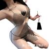 Man Wants Sexy Lingerie Women's Sexy Perspective Bright Suspender Dress Nightclub Passion Girl Hot Uniform Seduction