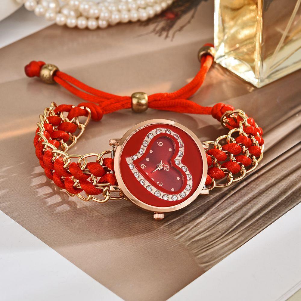 New Fashion Women Watches Knitting Rope Chain Winding Analog Quartz Wrist Watch Simple Ladies Casual Clock Relogio Feminino