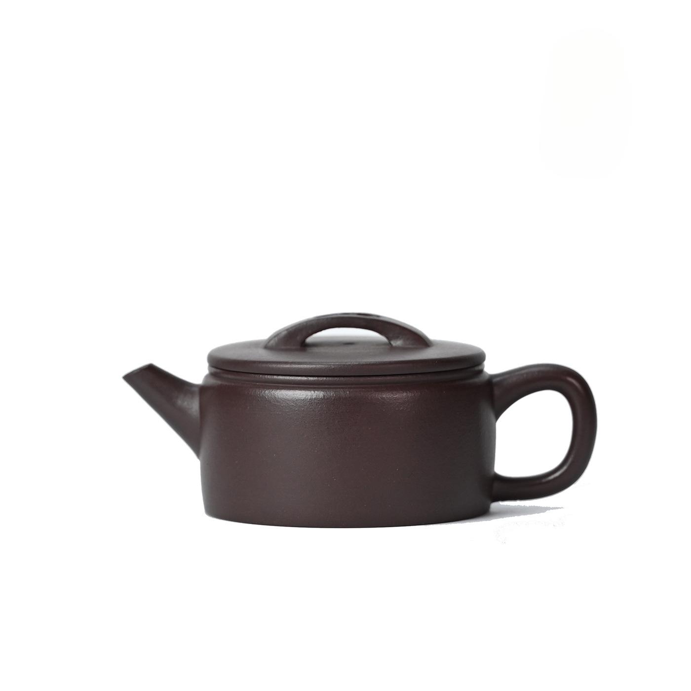 

110ml Boutique Yixing Purple Clay Teapots Handmade Large Diameter Hanwa Pot Raw Ore Mud Kettle Zisha Tea Set Teaware Craft