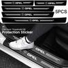4pcs Carbon Fiber Anti-scratch Stickers for Car Thresholds For Astra J G Insignia Corsa D Vectra C Zafira a Auto Gadgets