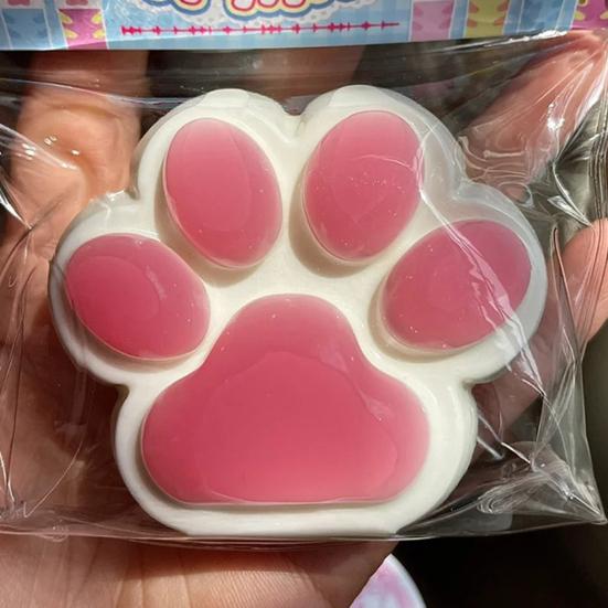 Yousheng Cat Paw Squeeze Toy Stress Relief Kitten Paw Pinch Sensory Toy Kids Adults Soft TPR Stress Ball Calming Animal Claw Fidget Toy