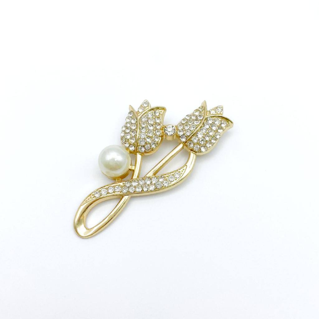 Tulip Brooch: Elegant Pin for Women & Men - Perfect for Suits, Holiday Parties, & Lapels