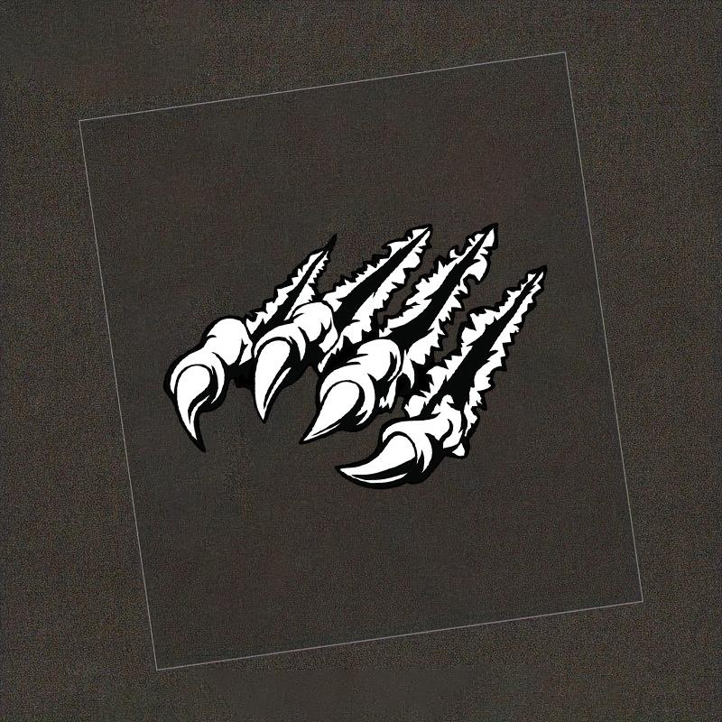 3D Царапина от когтя динозавра Автомобильная наклейка Креативная наклейка на дверь кузова автомобиля, мотоцикла, хвост, коготь монстра-демона 20x13CM
