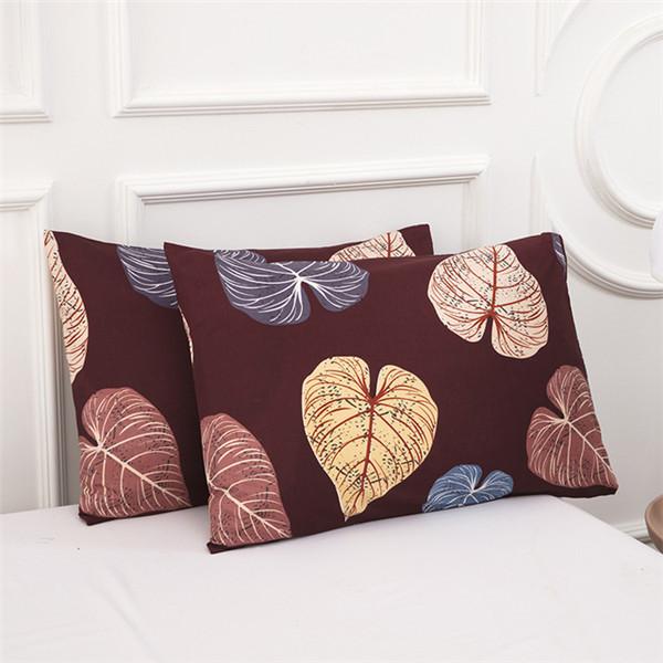 Vodotěsné povlaky na polštáře 2PCS měkké polyesterové povlaky na polštáře s potiskem Polštář na spaní Bytový textil (bez vnitřního/bez polštáře)