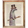 Vintage Funny Animals In Newspaper Art Poster Canvas Painting Puppy Pet Cat Horse Wall Art Pictures Gift Home Decor