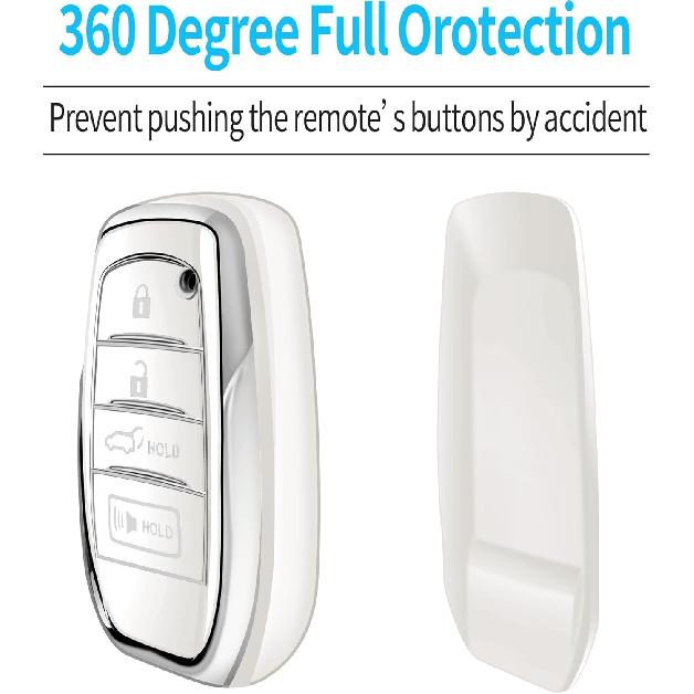 Tukellen for Toyota Key Fob Cover Soft TPU Full Protection Key Case fit for 2025-2026 Camry 4Runner -2026 Venza, Land Cruiser, Grand Highlander,