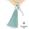 8cm Beaded Ice Silk Tassel Pendant for Hats & Bookmarks - Fine Thread Design, Free Shipping