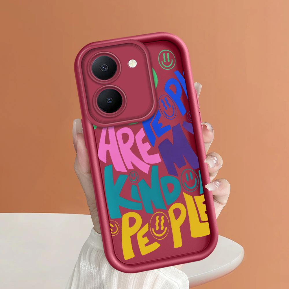 Soft Silicone Square Ladders Cartoon Pattern Full Cover Camera Protection Shockproof Case for iPhone Infinix Tecno Vivo