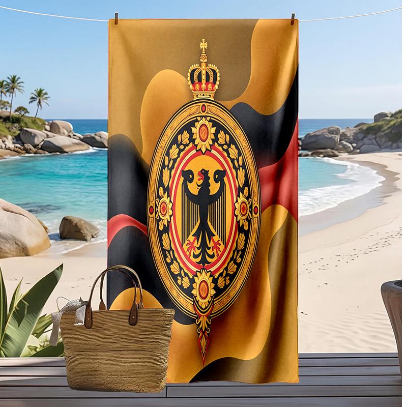 Belgien Fußball Druck Strandtuch Schnelltrocknend Super Saugfähig Weich Badetuch zum Schwimmen Strand Reisen Fan Souvenir Geschenk