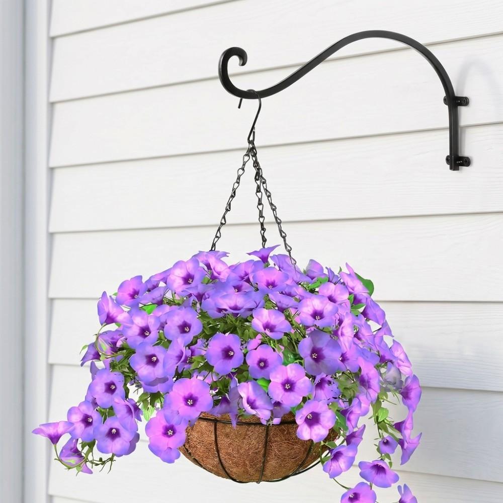Heavy Duty Hanging Plant Brackets Iron Flower Basket Hooks Gardening Tool Plant Hangers  Indoor Use