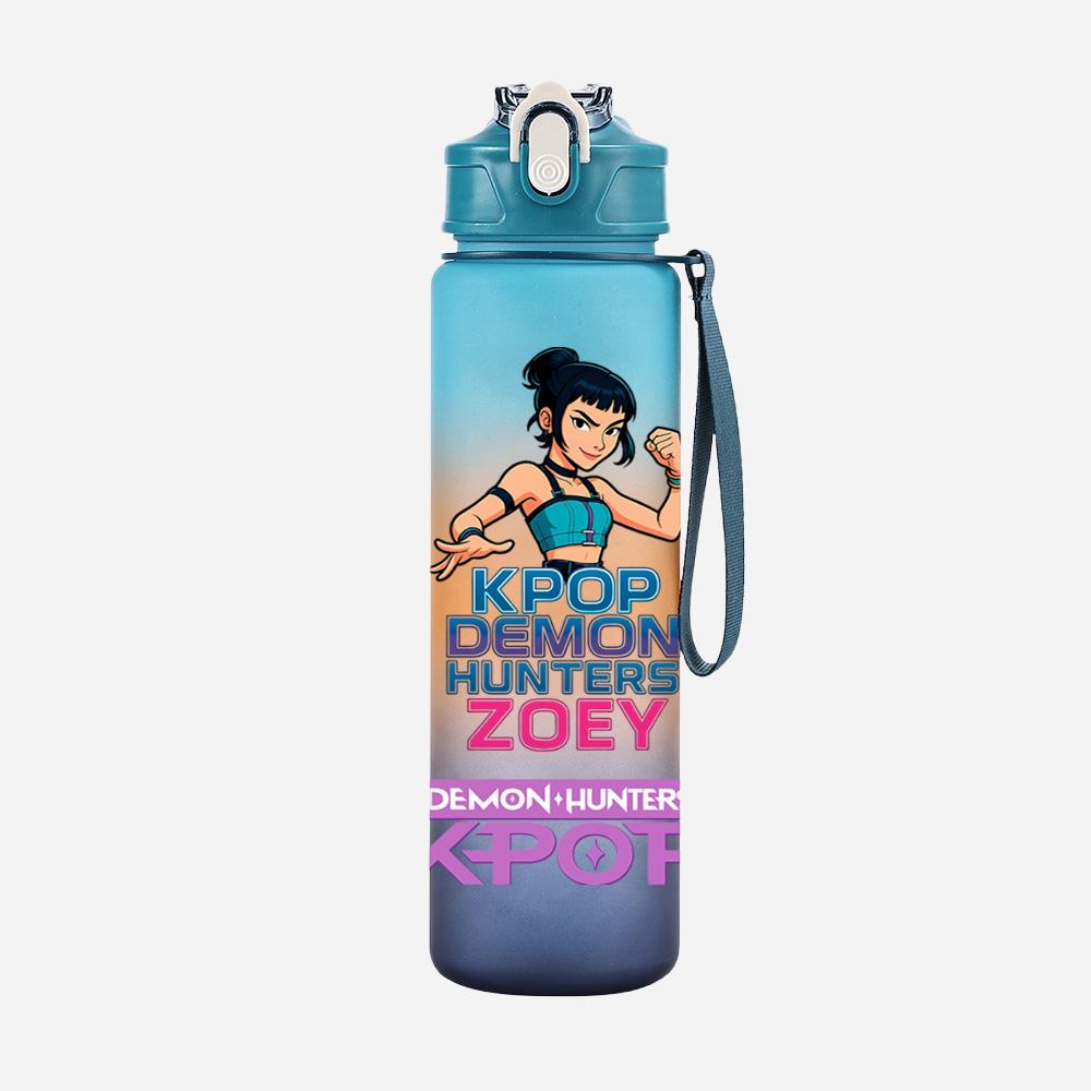 Anime Demon Hunters Printed Character Water Cup Demon Hunters Outdoor Portable Drinking Bottle for Boy Girl Gift