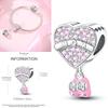 Cat Butterfly Daisy CZ Pave Clip Charm Bead Components Positioning Buckle Copper Metal Silicone Spacer Bead Components Compatible With Authentic