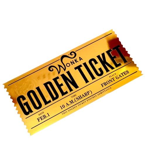 

Билеты на «Чарли и шоколадная фабрика», шоколад «Вилли Вонка», сусальное золото, реквизит и товары с упаковкой. Игрушка для косплея из фильма, памятная