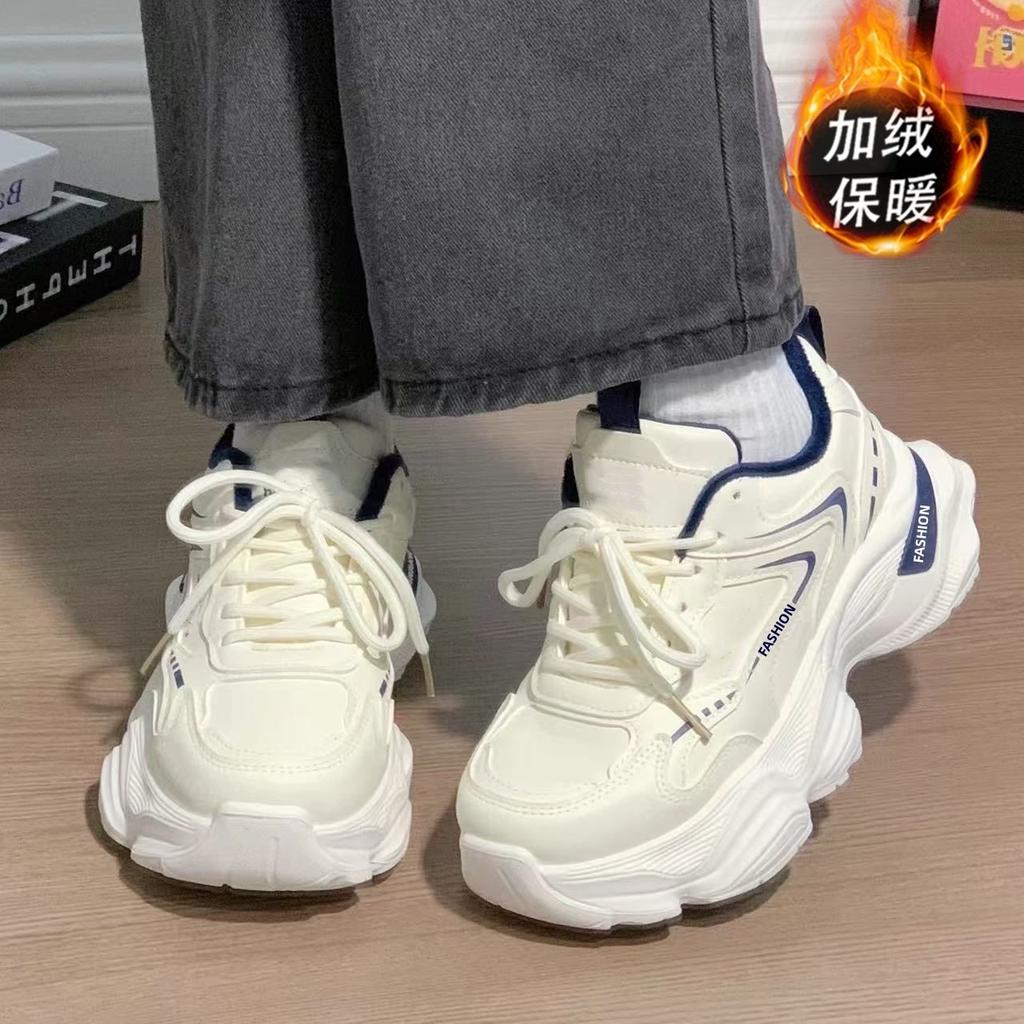 Super high dad shoes 22 new winter new Chinese style velvet plus warm, thin and high cotton two cotton shoes