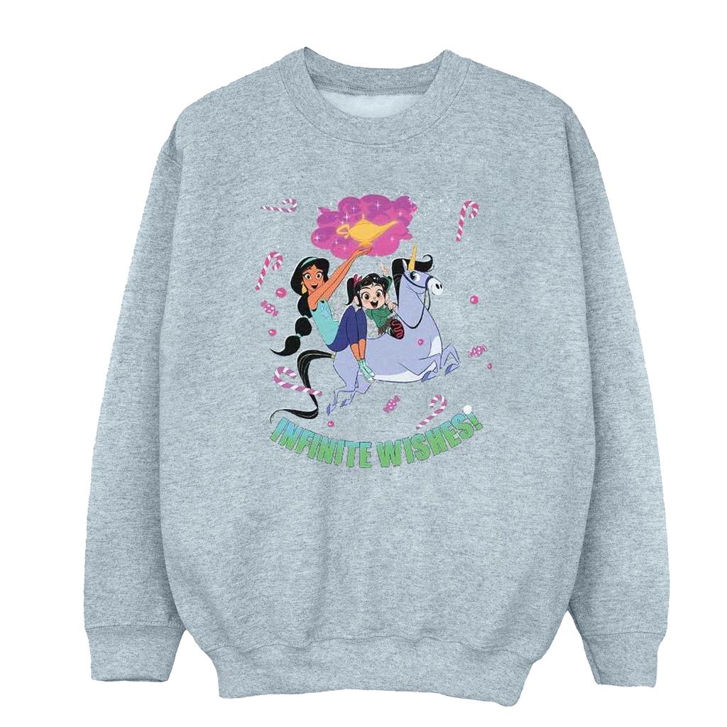 Disney Girls Wreck It Ralph Jasmine And Vanellope Sweatshirt