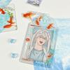 New Cute Cartoon Photo Card Holder 3 inch Decorative Idol Photo Album Protective Sleeves Kawaii Japanese Stationery Pendant