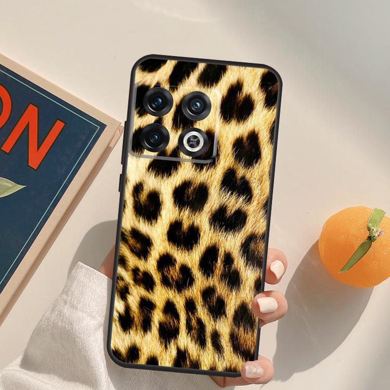 Coque Animale Colorée à Motif Léopard Pour OnePlus 12R 13R 13T 10R 15 13 12 11 10T 8T Nord CE 4 3 2 Lite N20 N30 Nord 5 Cover