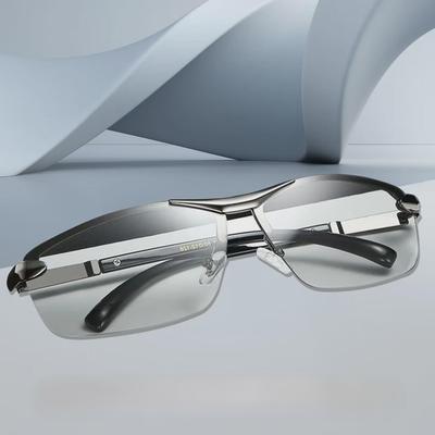 Stylish Men's Polarized German Sunglasses: Trendy, Radiation-Proof, Color-Changing, Perfect for Driving and Fishing