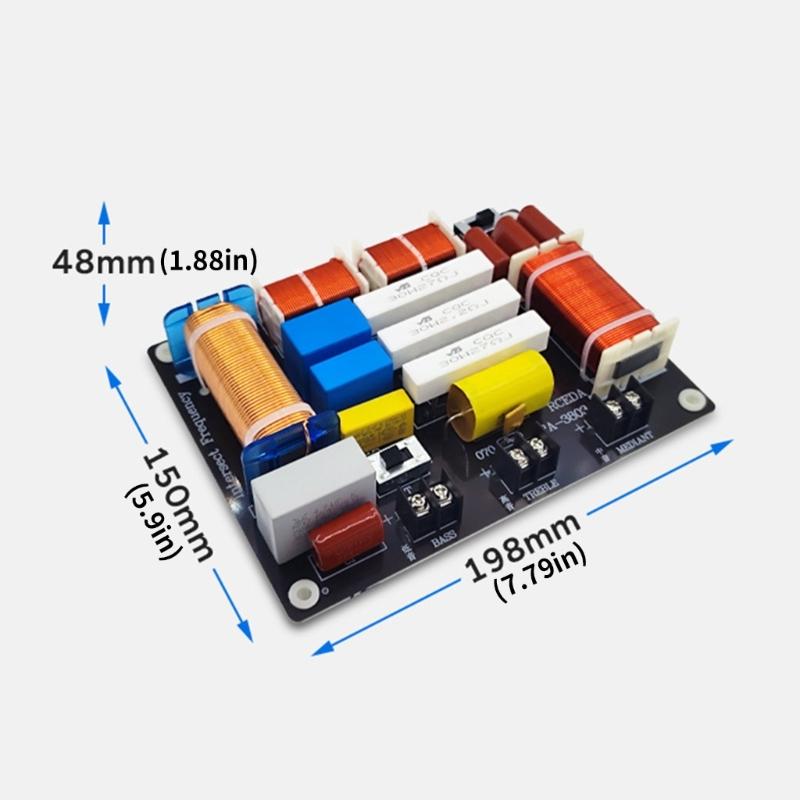 Professional 3 Way Sound Crossovers Featuring High Temperatures Inductors 90° Alignment And 4 Customizable Sound Mode For Enhanceds Speaker
