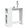 Vidaxl Stolik Barowy Z Przegrodami, Biały, 101X40X103,5 Cm
