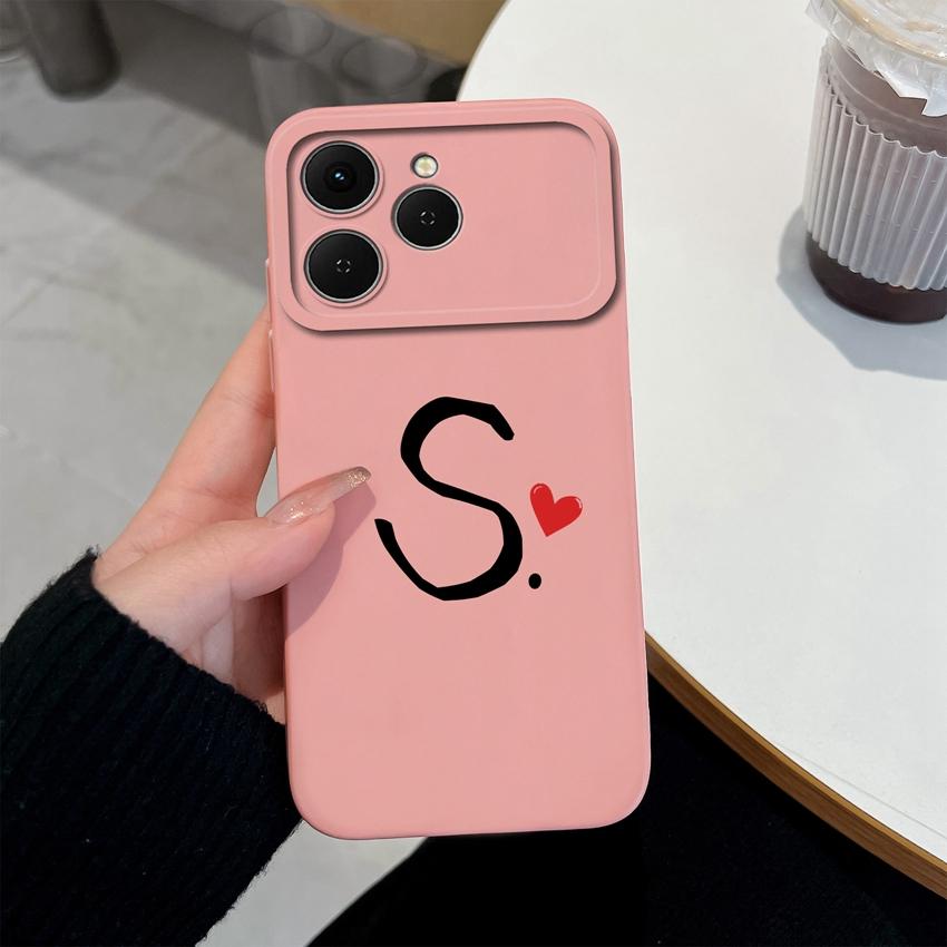 Phone Cases For Tecno Spark 40 Pro Plus 40C Pova 4 5 6 7 Neo Creative Letters Shockproof Silicone Soft Covers Camera Protection Shell For Tecno Casing
