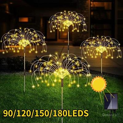 Solar Fireworks Outdoor Waterproof Taraxacum Light Garden Landscape Light DIY Modeling Christmas Decorative Atmosphere Light