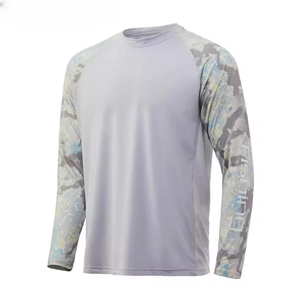 2025 New Long Sleeve Crew Neck Fishing Suit UV Protection Luya Fishing Breathable Leisure Sports T-Shirt Fishing Suit