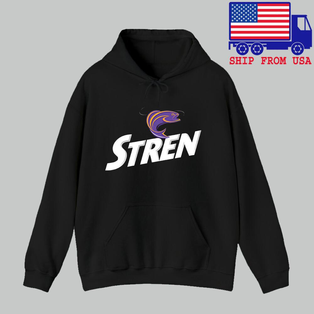 Stren Fishing Men#039;s Black Size S to 3XL Unisex T-Shirt XXL