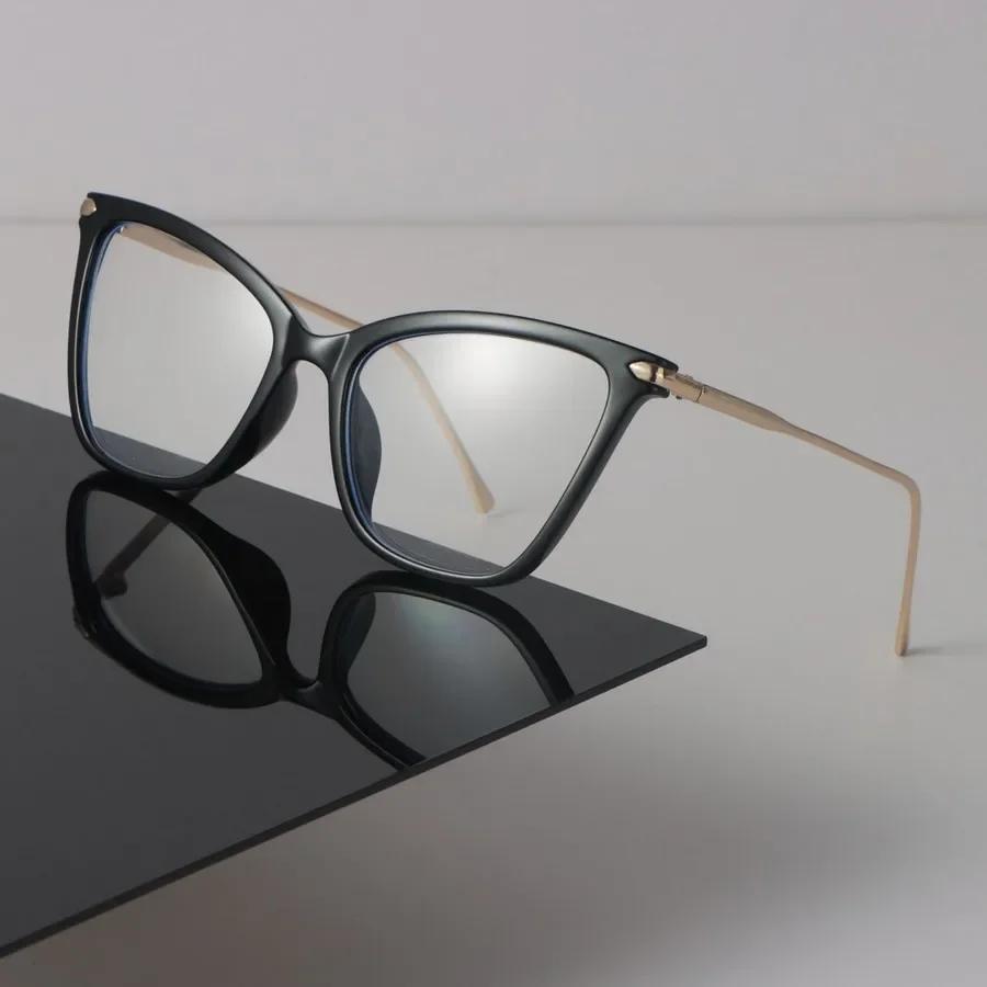 Minimalist Trendy Transparent Glasses Retro Cat Eye Frame Eyeglass Women Men Retro Clear Lens Frame Glasses Oculos