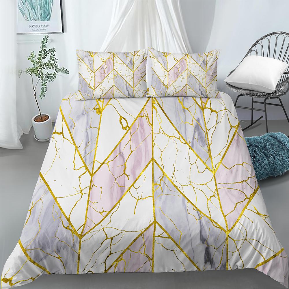 3D Geometry Duvet Cover Set King Queen Size Colourful Pattern Comforter Cover for Kids Teens Adults Boys Polyester Bedding Set