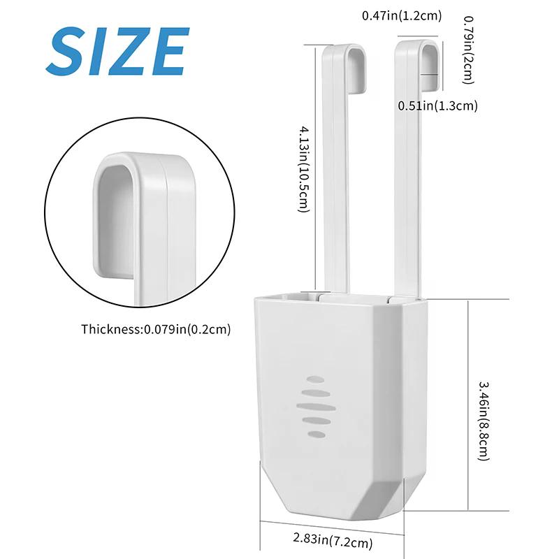 No More Messy Cleaner! Hanging Tank Tablet Holder, Stops Residue & Saves Money, Easy Snap-On, Protects Your Toilet