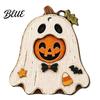 Kids Halloween Room Decor Vintage Wooden Hanging Ornaments Rustic Pumpkin Owl Ghost Farmhouse Eco Friendly Wood Decorations Tree Decoration with Rope