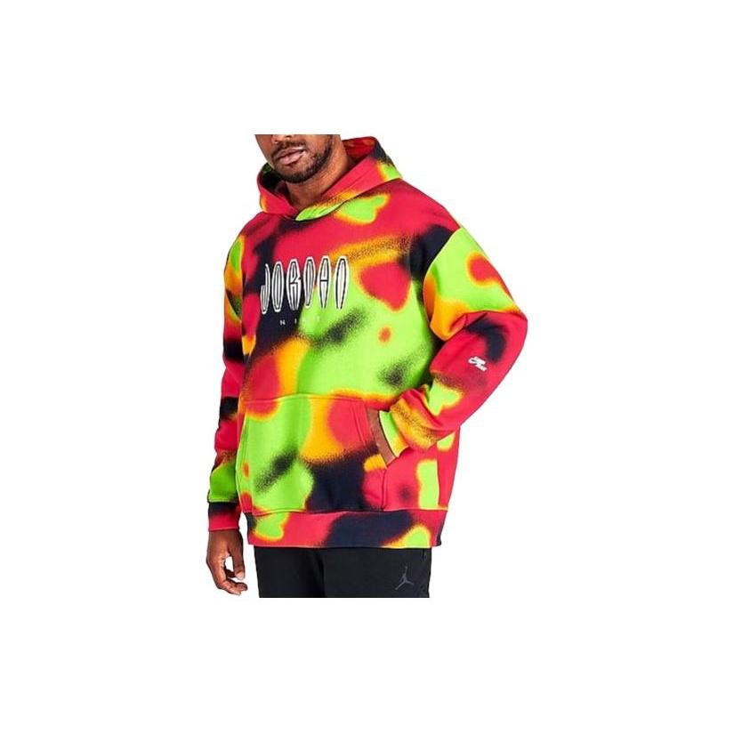 Air Jordan Flight Mvp Fleece Hoodie Red Green Men s DV4587-612 L