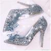Women's Rhinestone Stiletto Heels for Weddings and Banquets 2025