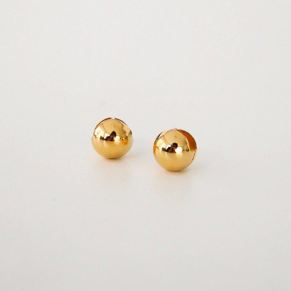 [ Modernlike / Headquarters genuine product ] 14K Gf silver round one-touch ball earrings gold