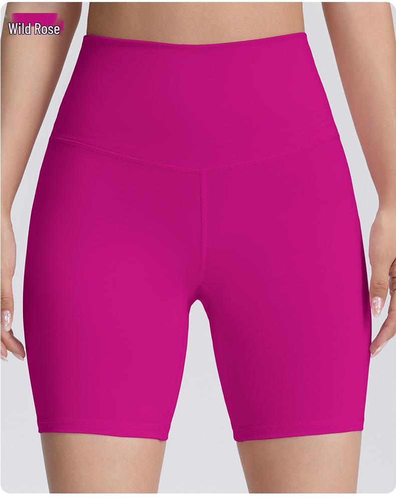 European Asian High Waist Yoga Capri: Hip-Lifting, Tight-Fit Running Sports Shorts