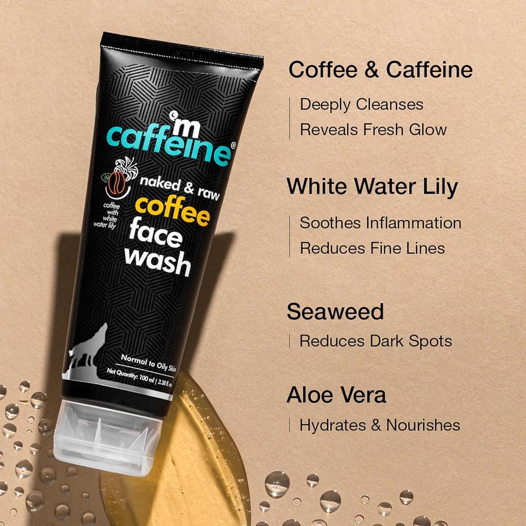 mCaffeine Deep Cleansing Coffee Face Wash For Oil Control De Tan Daily Anti Pollution Cleanser For Men Women 100 ml