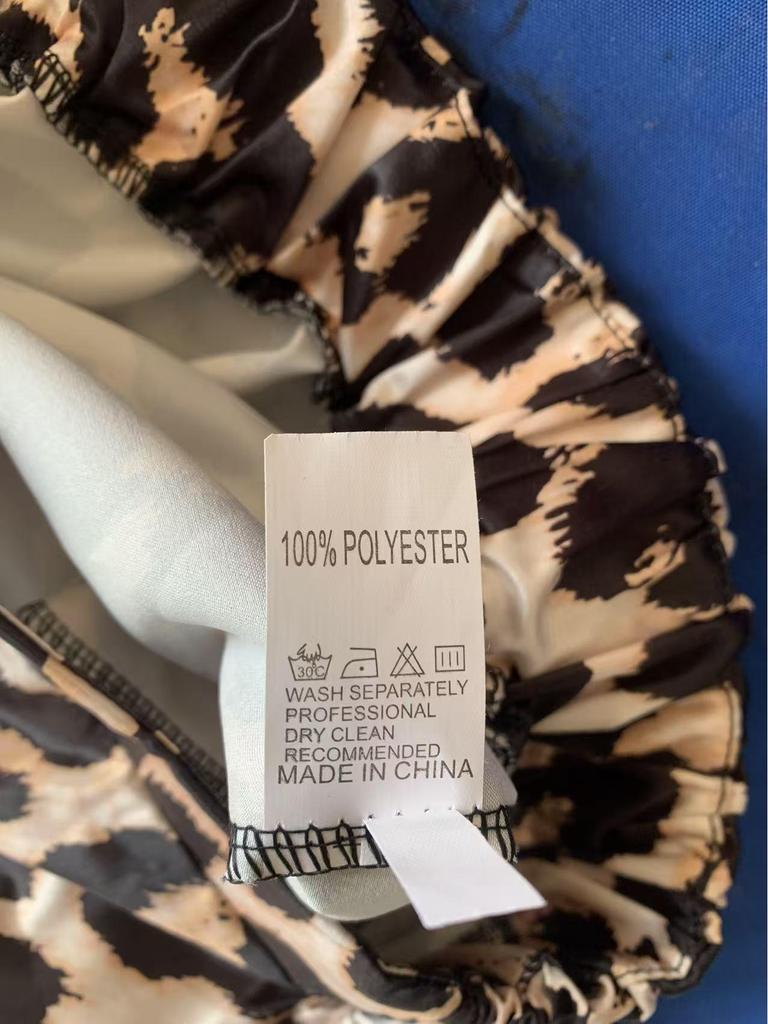 2026 Retro Satin Leopard Print Lace Trim Women's Shorts