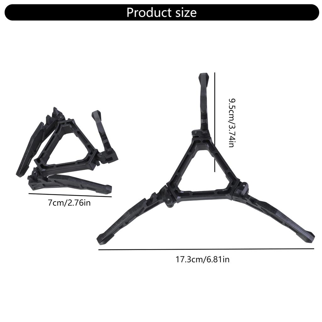 Gas Canister Stand Foldable Gas Tank Bracket Support Gas Bottle Tripods Cartridge Holder for Camp Picnics Bikepacking