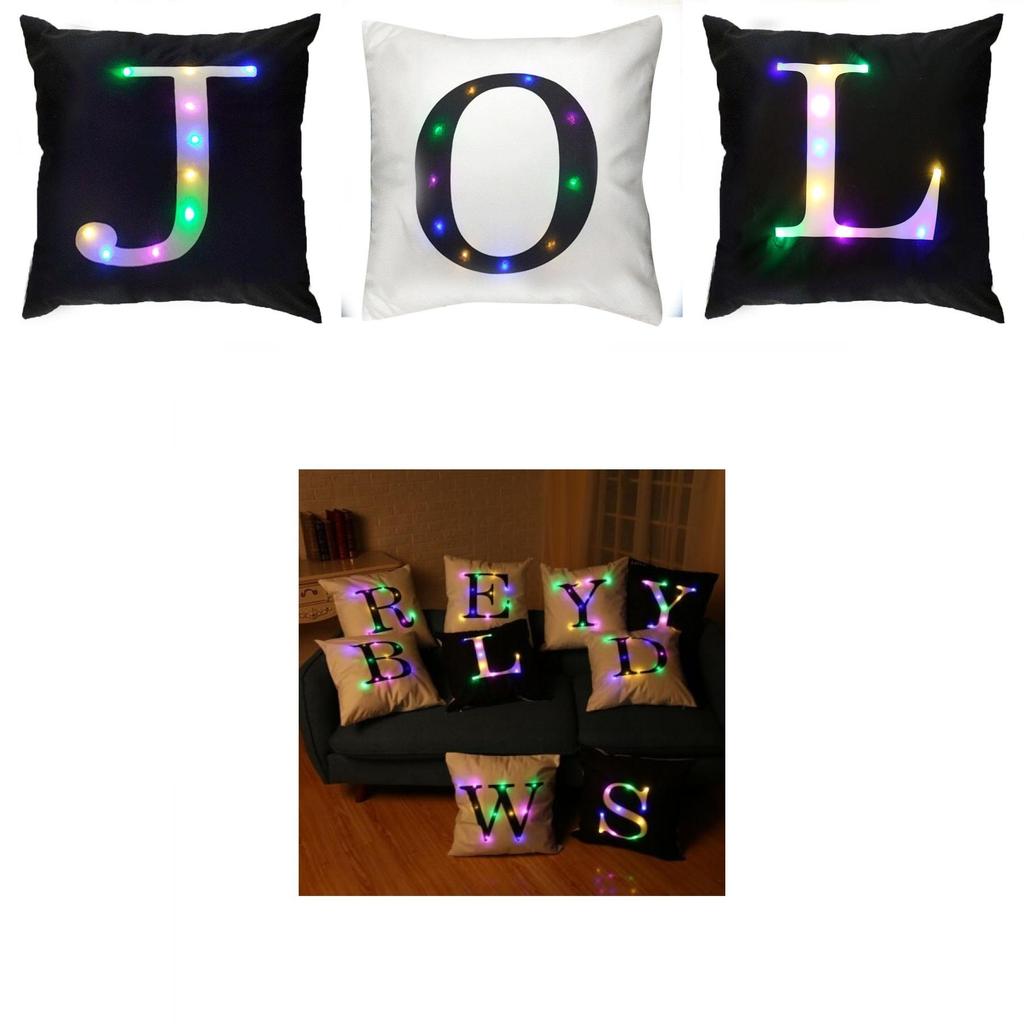 Luminous Glow Cushion Cover With Educational Value And Unique Design For Home Decor
