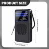 Mini Radio Lightweight Pocket Size Small Portable FM Compact 12.9cmx7cm for Kitchen Bedroom