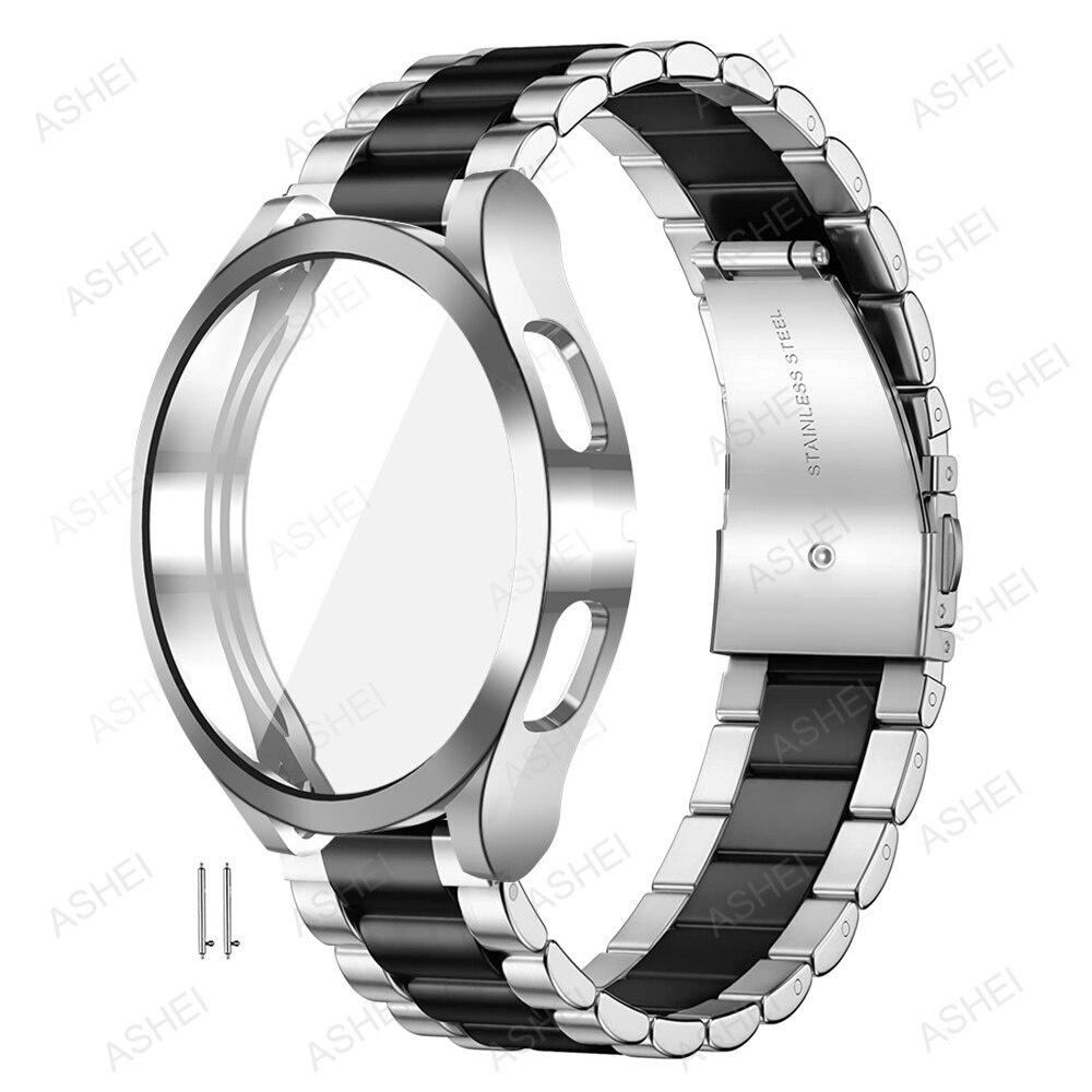 Zespół + etui do zegarka Samsung Galaxy 6 4 5 44mm 40mm 43mm 47mm bransoletka zegarek Galaxy 4 klasyczny 46mm 42mm 5 Pro 45mm pasek etui tpu