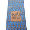 Used HERMES Tie Toyota Limited Edition Silk Blue Brown Suit