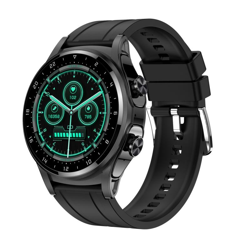 Rainbuvvy GT66 Smart Bracelet 1.39inch IPS HD Touchscreen 360x360 NFC Bluetooth 5.2 Android Smartwatch TWS Sports Watch Multi-language