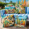 1/4pcs Summer Beach Vibes Throw Pillow Covers Set of 4 Home farmhouse outdoor decoration cushion cover