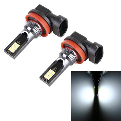 2 ADET H11 / H8 DC12V-24V / 12W / 3000K / 800LM 12LED SMD-3030 Araba LED Sis Lambası