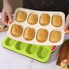 8 Grids Bread Baking Form Silicone Hamburger Bun Mold Silicone Baking Pan  Kitchen Bakeware