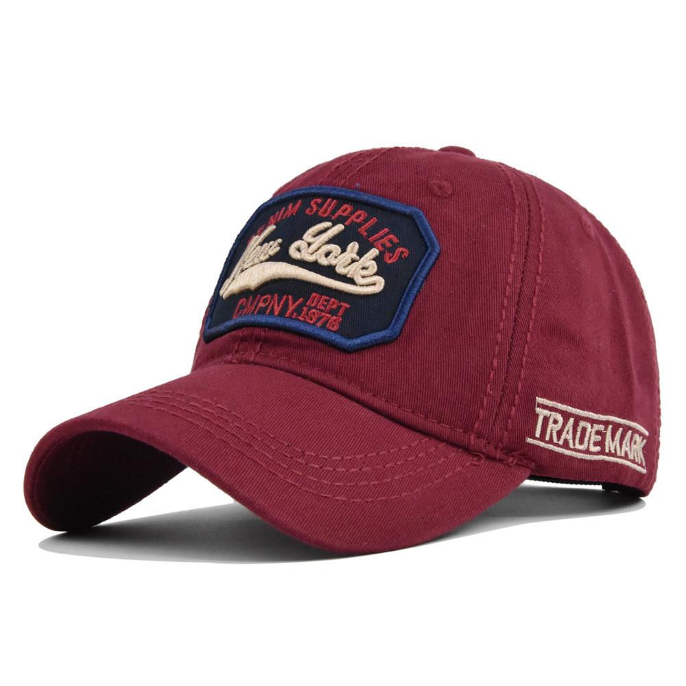 Duck Tongue Baseball Cap Cotton Embroidered Ethnic Vintage Washed Hat Sunshade