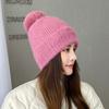 Women Winter Knit Beanie Hat Rabbit Fur Womens Winter Hats