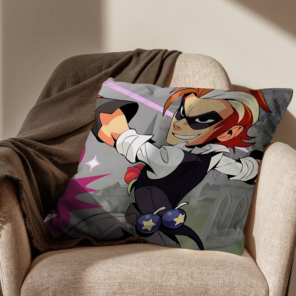 game B-Brawlhalla Rupture Pillow Case Square Double-Sided Printing Short Plush Sofa Cushion Cover Bedroom Bedside Pillow